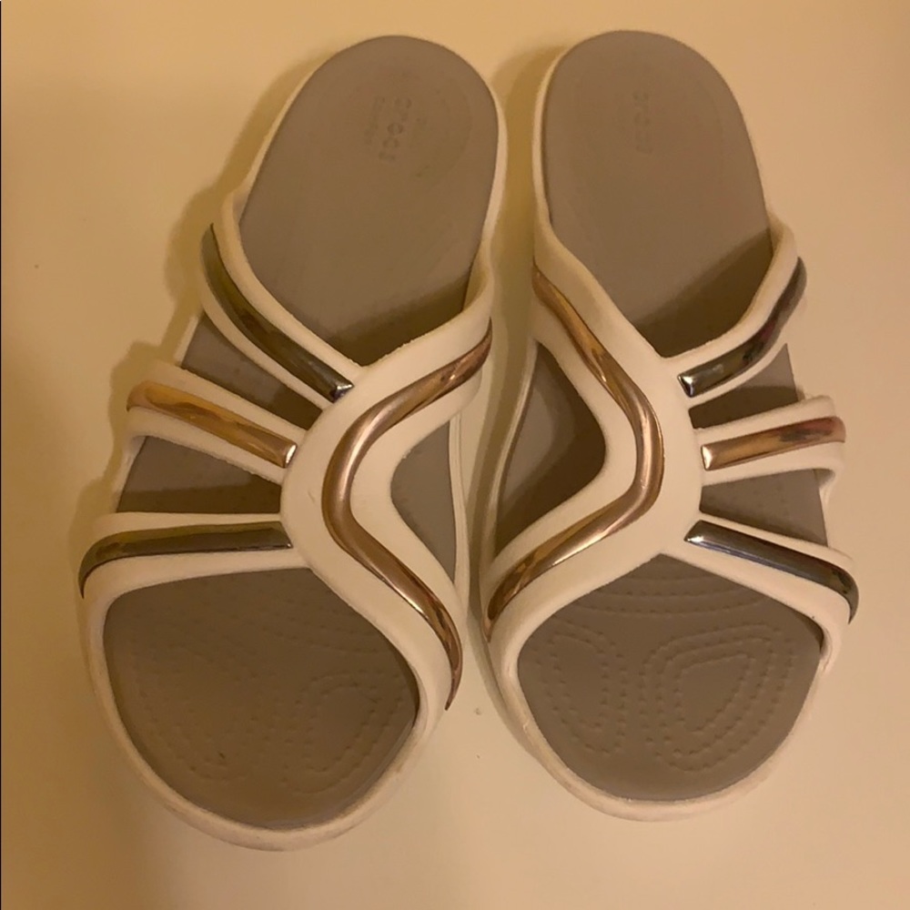 Dual crocs sandals size 11W